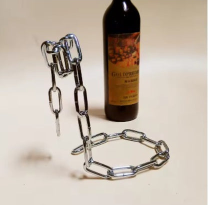 Estante de vino en forma de cadena